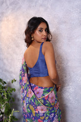 Jenna Blue Silk Blouse